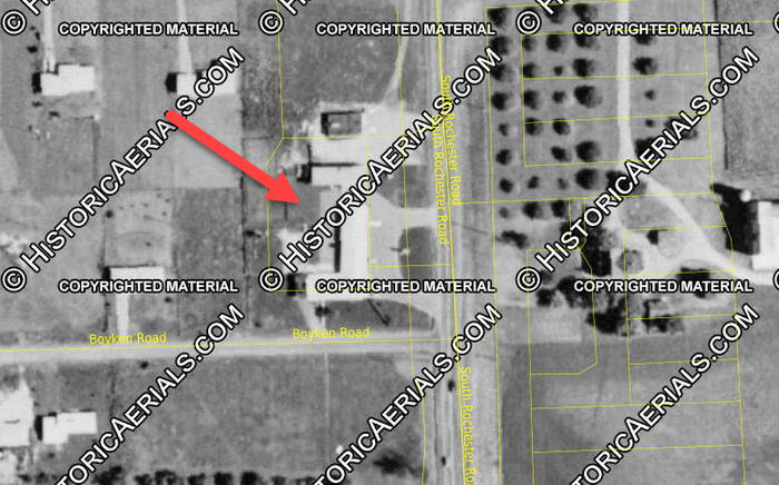 Rochester Motor Lodge - 1957 Aerial